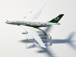 A380 Eva Air - Hello Kitty Green 16cm
