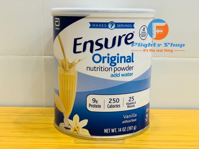 Sữa bột Ensure Original Nutrition Powder 397 gram, hàng xách tay Mỹ